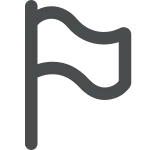 Flag Hollow SVG Icon